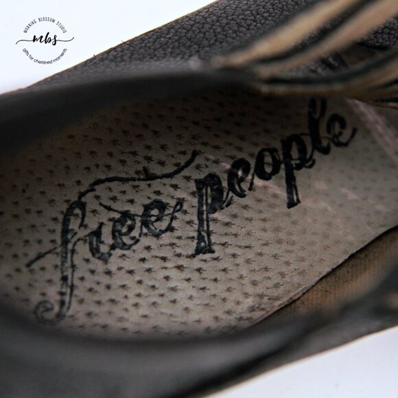 Free People Lost Valley Ankle Boots Black Women EU 39 US 8.5 - Picture 14 of 14